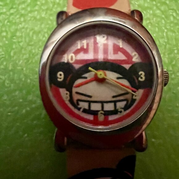 Rare Vintage Pucca Anime Cartoon Pink & Red Watch - Excellent Cond. - Picture 12 of 12